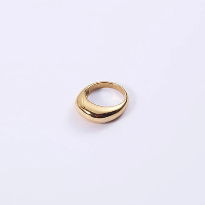 SUNIBI Fashion Simple Stainless Steel Rings for Women Arc Rings Jewellery Couple Anniversary Geometric Ring Size 5 6 7 8 Jewelry