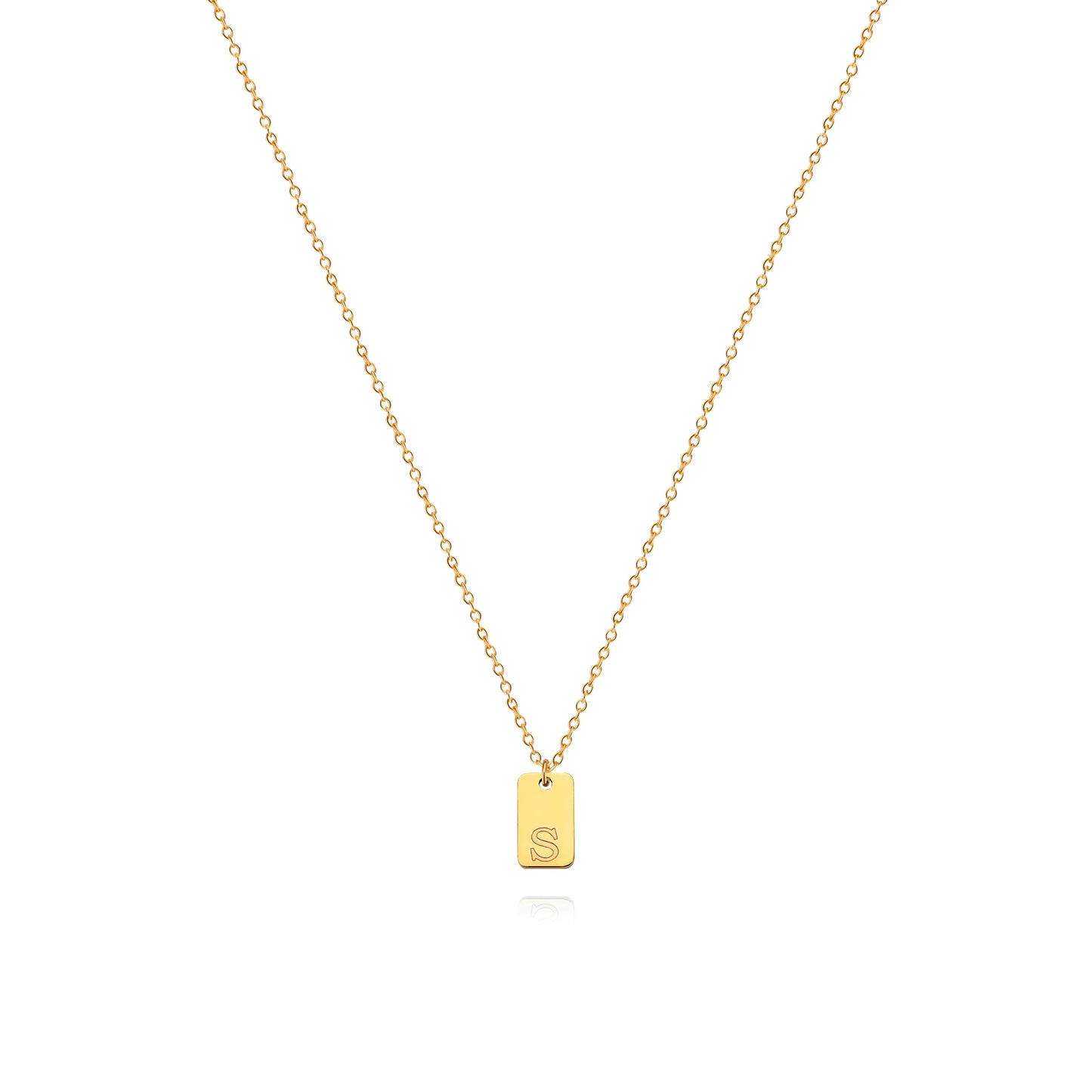 Letter Geometric Pendant Necklaces For Women Stainless Steel Inital Chain Choker Charm 2022 Wedding Jewelry Gift