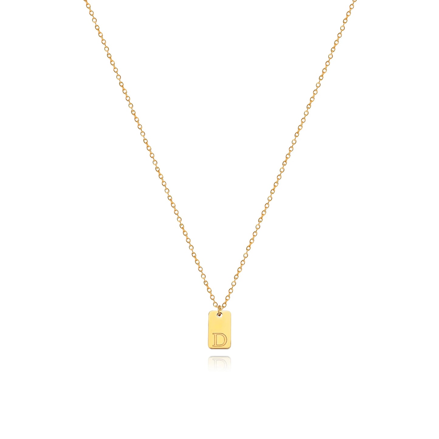 Letter Geometric Pendant Necklaces For Women Stainless Steel Inital Chain Choker Charm 2022 Wedding Jewelry Gift