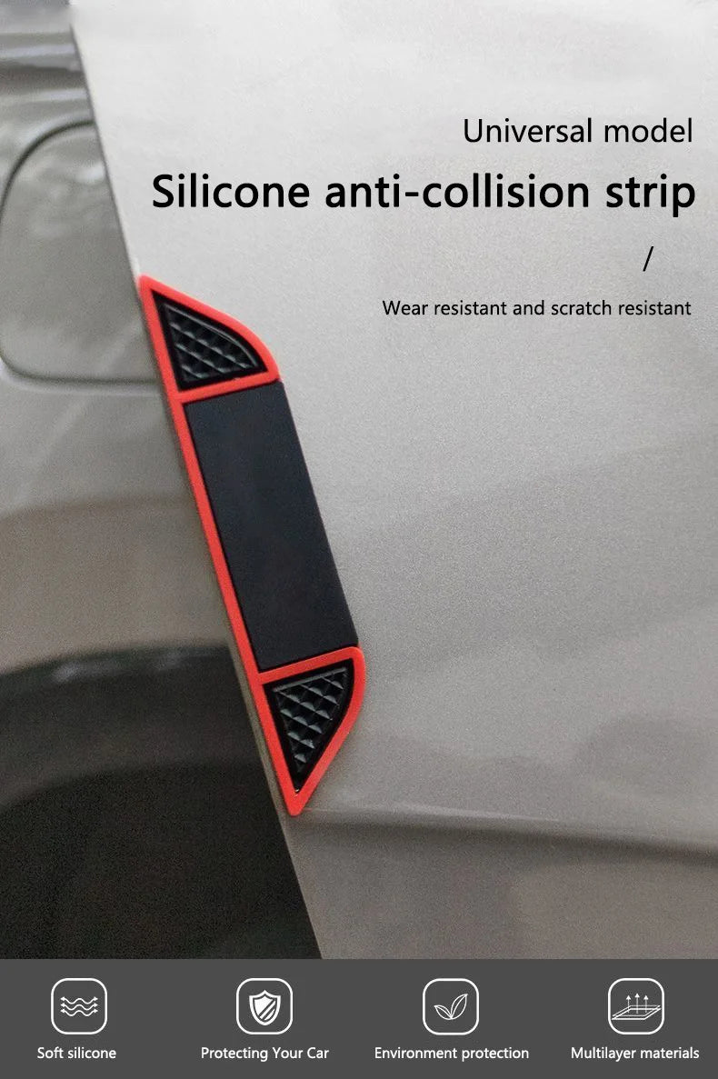 4pcs Car Door Handle Anti Scratch Collision Sticker Bumper Protector Strip For BMW Mini Cooper Countryman Clubman R55 R56 R60