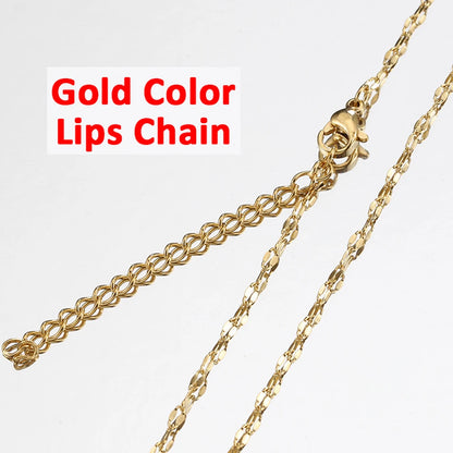 10pcs 5pcs Stainless Steel Snake Chain Necklace Chains for DIY Jewelry Making Findings Pendants Chain Lobster Clasps Wholesale