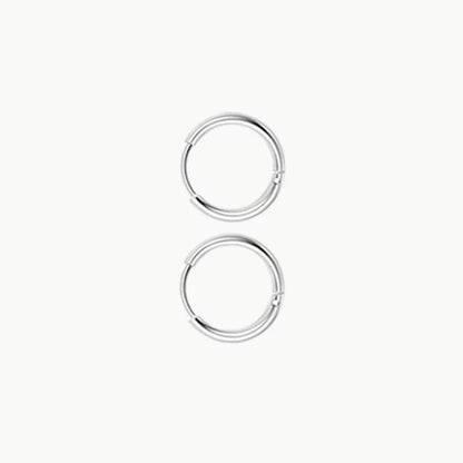 2/14 Pcs 20G Tiny Stainless Steel Screw Back Stud Earrings Set for Women, Simple Hinged Nose Rings Huggie Hoop Earring Jewelry