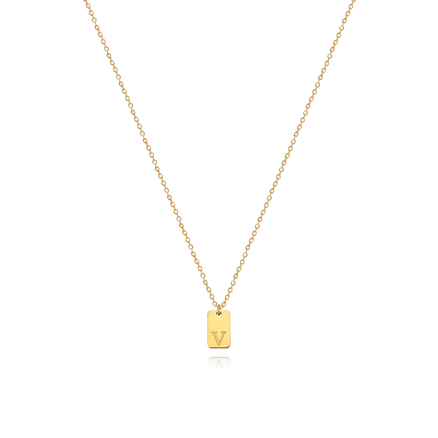 Letter Geometric Pendant Necklaces For Women Stainless Steel Inital Chain Choker Charm 2022 Wedding Jewelry Gift