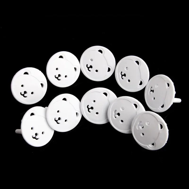 10X Power Kid Socket Cover Baby Child Protector Guard Mains Point Plug Bear