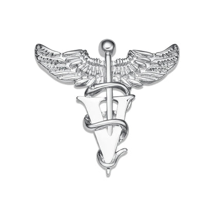 Hanreshe Medical Caduceus Brooch Pin Set Doctor Nurse Lapel Hat Bag Badge Brooches Medicine Psychology Surgery Jewelry Gifts