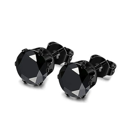 1/15Pairs Punk Cool Gothic Stainless Steel Stud Earrings Set for Men Women,Fashion Tragus Cartilage Daith Helix Piercing Jewelry
