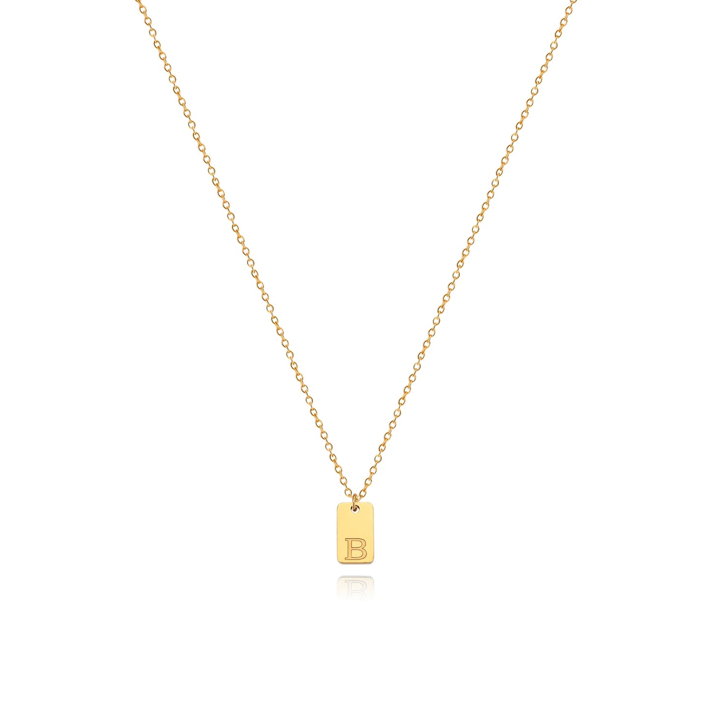 Letter Geometric Pendant Necklaces For Women Stainless Steel Inital Chain Choker Charm 2022 Wedding Jewelry Gift